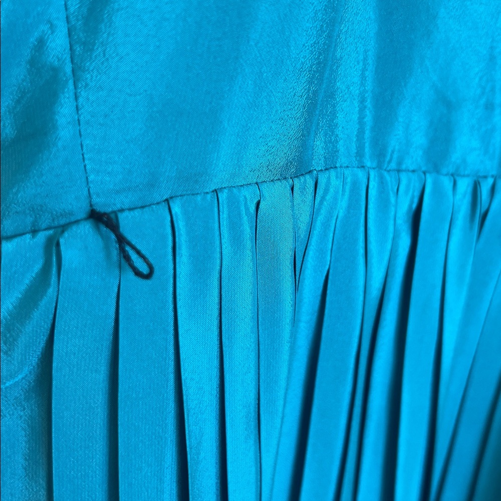 🕶️Vince Camuto Teal Taupe Black Halter colorblock dress 14 - Picture 6 of 10